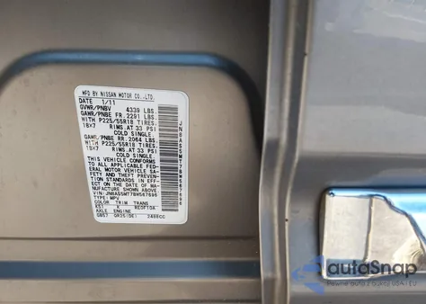 2011 Nissan Rogue Sv z USA, uszkodzony, nr VIN JN8AS5MT7BW567696